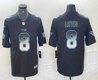 Mens Tennessee Titans #8 Will Levis Black 2019 Vapor Smoke Fashion Stitched NFL Nike Limited Jersey Dzhi 500w